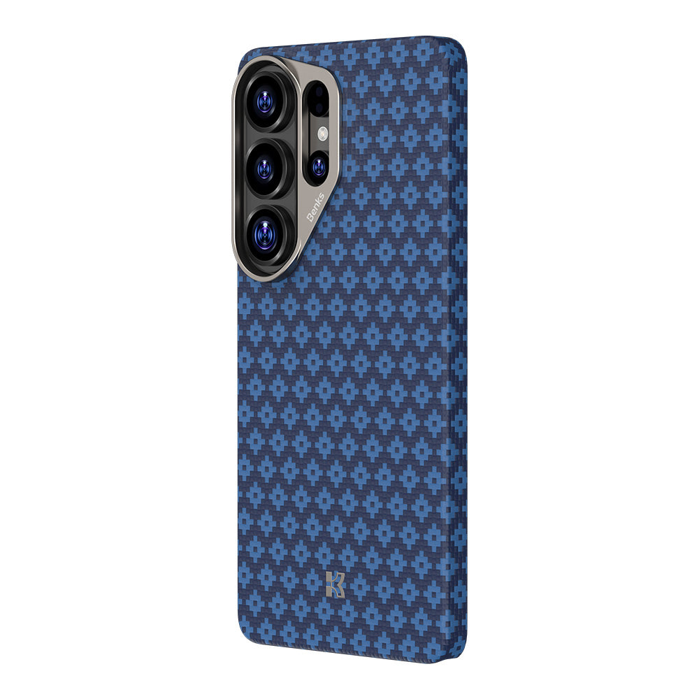 Galaxy S26 Ultra Kılıf M-Safe Şarj Özellikli Benks ArmorAir ArmorGrid Serisi Kevlar Karbon Kılıf