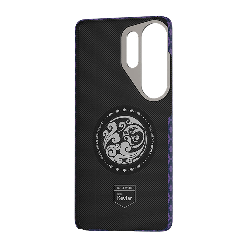 Galaxy S26 Ultra Kılıf M-Safe Şarj Özellikli Benks ArmorAir ArmorGrid Serisi Kevlar Karbon Kılıf