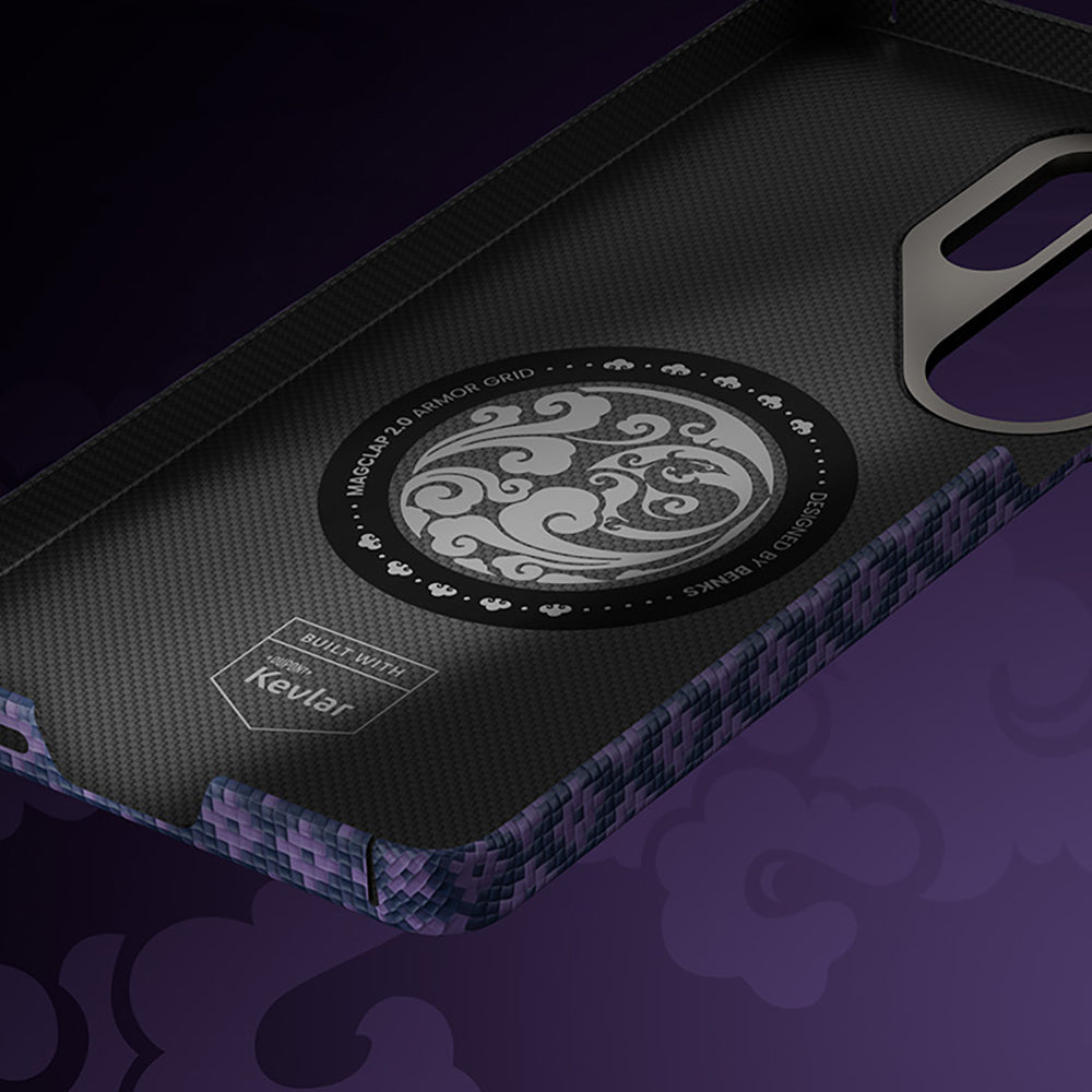 Galaxy S26 Ultra Kılıf M-Safe Şarj Özellikli Benks ArmorAir ArmorGrid Serisi Kevlar Karbon Kılıf