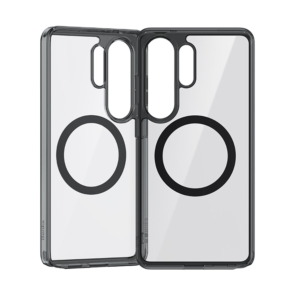 Galaxy S26 Ultra Kılıf M-safe Şarj Özellikli Benks Crystal Serisi Şeffaf Kılıf