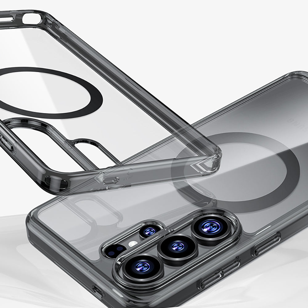 Galaxy S26 Ultra Kılıf M-safe Şarj Özellikli Benks Crystal Serisi Şeffaf Kılıf