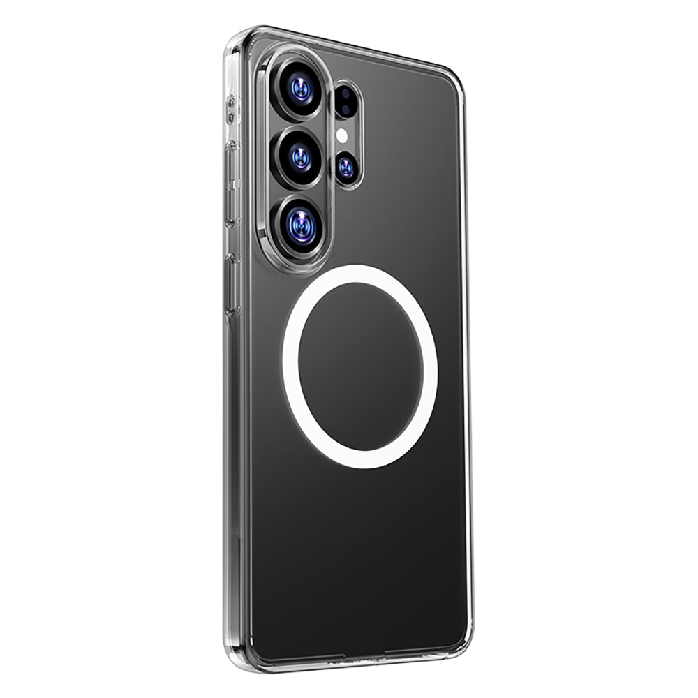 Galaxy S26 Ultra Kılıf M-safe Şarj Özellikli Benks Magnetik Crystal Serisi Şeffaf Kılıf