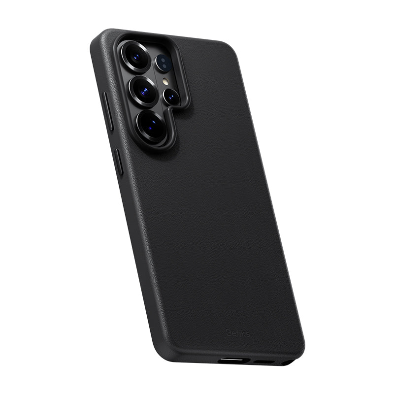 Galaxy S26 Ultra Kılıf M-safe Şarj Özellikli Çizilmeye Dayanıklı Benks VitaPro Serisi PU Deri Kılıf