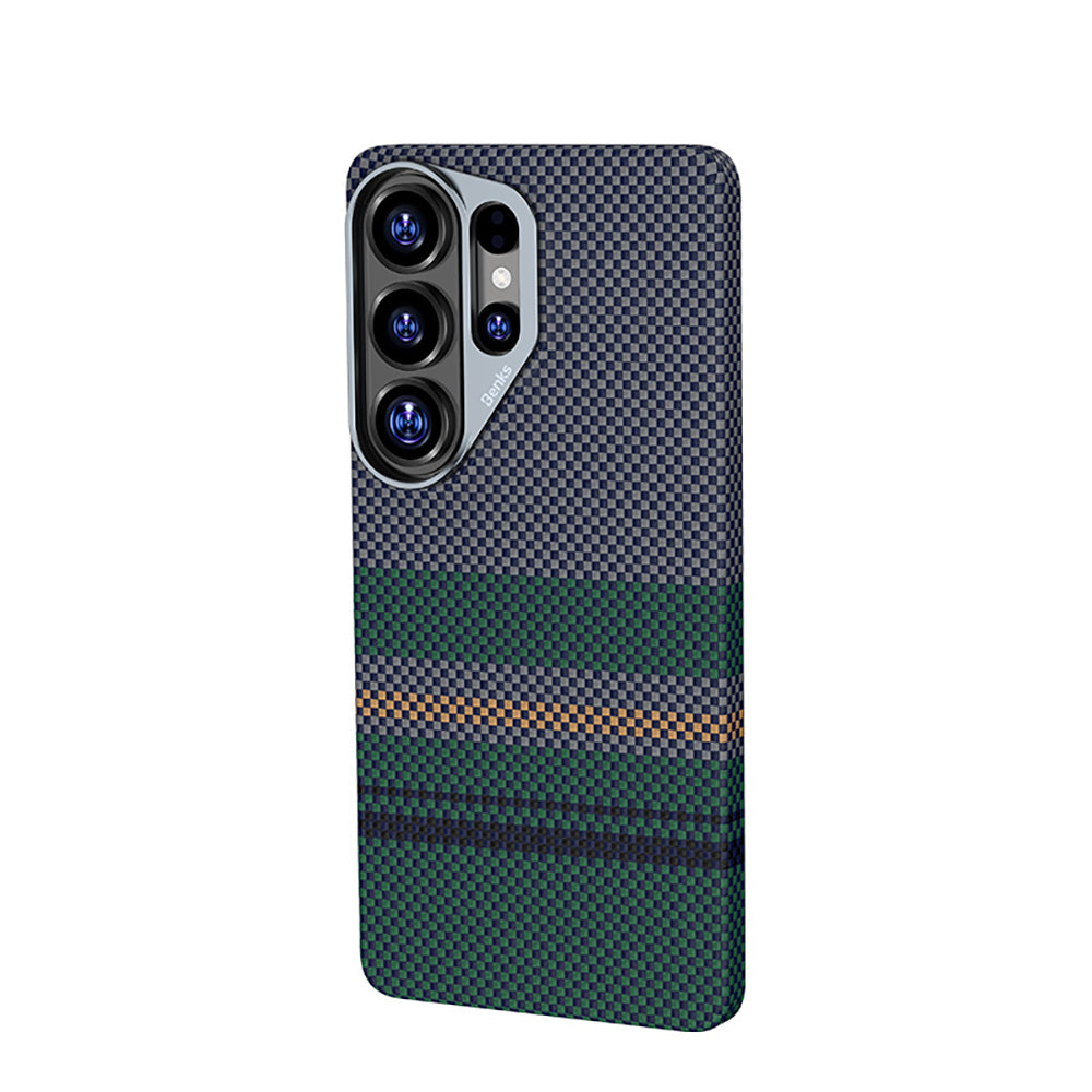 Galaxy S26 Ultra Kılıf M-safe Şarj Özellikli Karbon Fiber Tasarımlı Benks Aurora ArmorAir Kevlar Kılıf