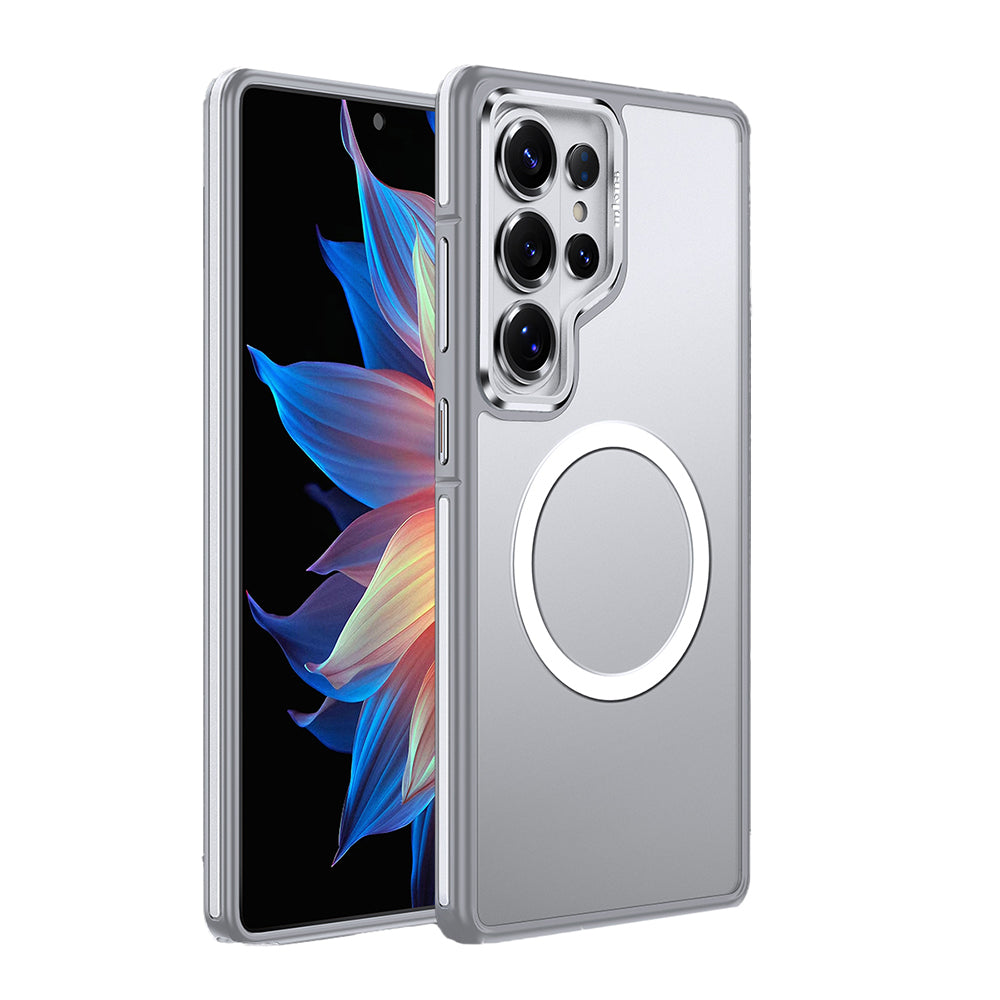 Galaxy S26 Ultra Kılıf M-safe Şarj Özellikli Mat Görünümlü Wlons Vevo Kılıf