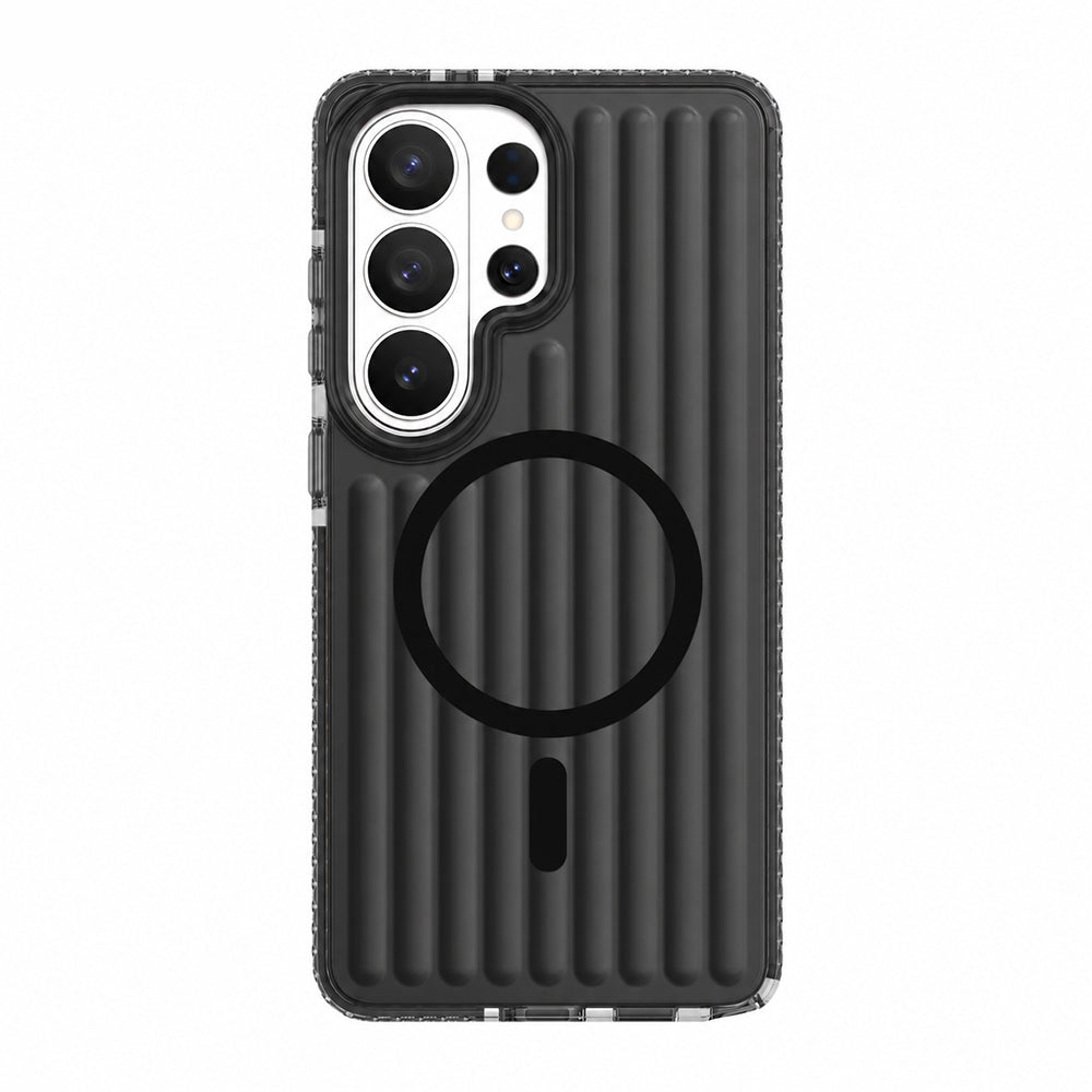 Galaxy S26 Ultra Kılıf M-safe Şarj Özellikli Oyuklu Tasarım Mutural Luggage Serisi Kılıf
