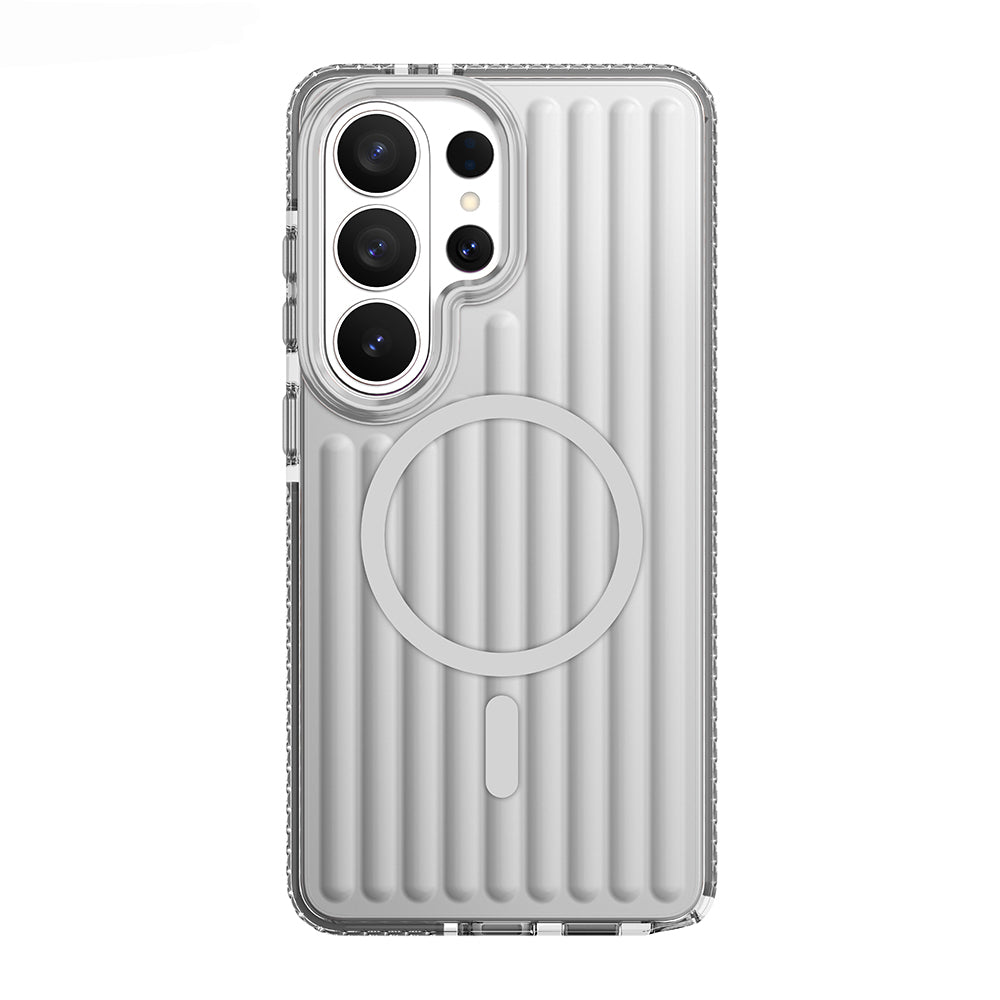 Galaxy S26 Ultra Kılıf M-safe Şarj Özellikli Oyuklu Tasarım Mutural Luggage Serisi Kılıf