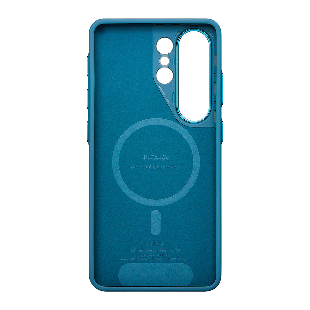 Galaxy S26 Ultra Kılıf M-safe Şarj Özellikli Pitaka Tactile Woven Sunset-Moonrise Aramid Cairn Serisi Karbon Kılıf