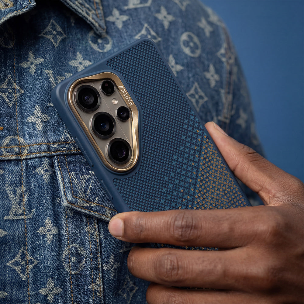 Galaxy S26 Ultra Kılıf M-safe Şarj Özellikli Raptic Aramid Skin Dual Serisi Karbon Kılıf