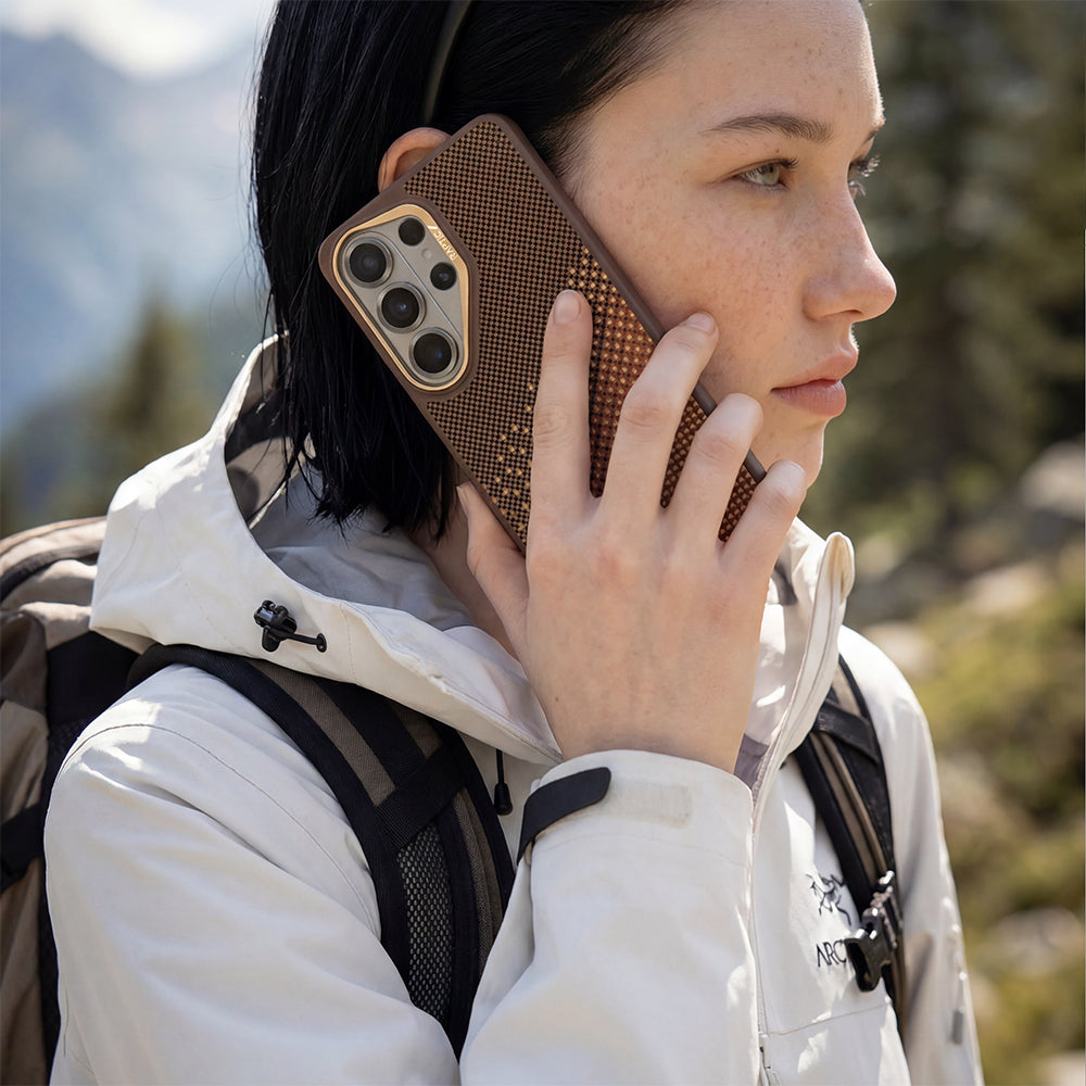 Galaxy S26 Ultra Kılıf M-safe Şarj Özellikli Raptic Aramid Skin Dual Serisi Karbon Kılıf