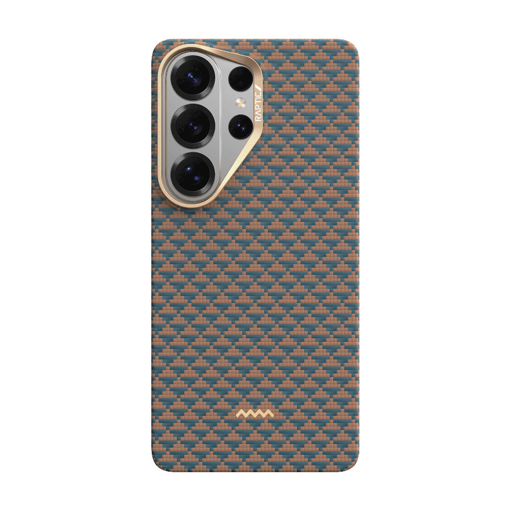 Galaxy S26 Ultra Kılıf M-safe Şarj Özellikli Raptic Aramid Skin Origin Serisi Karbon Kılıf