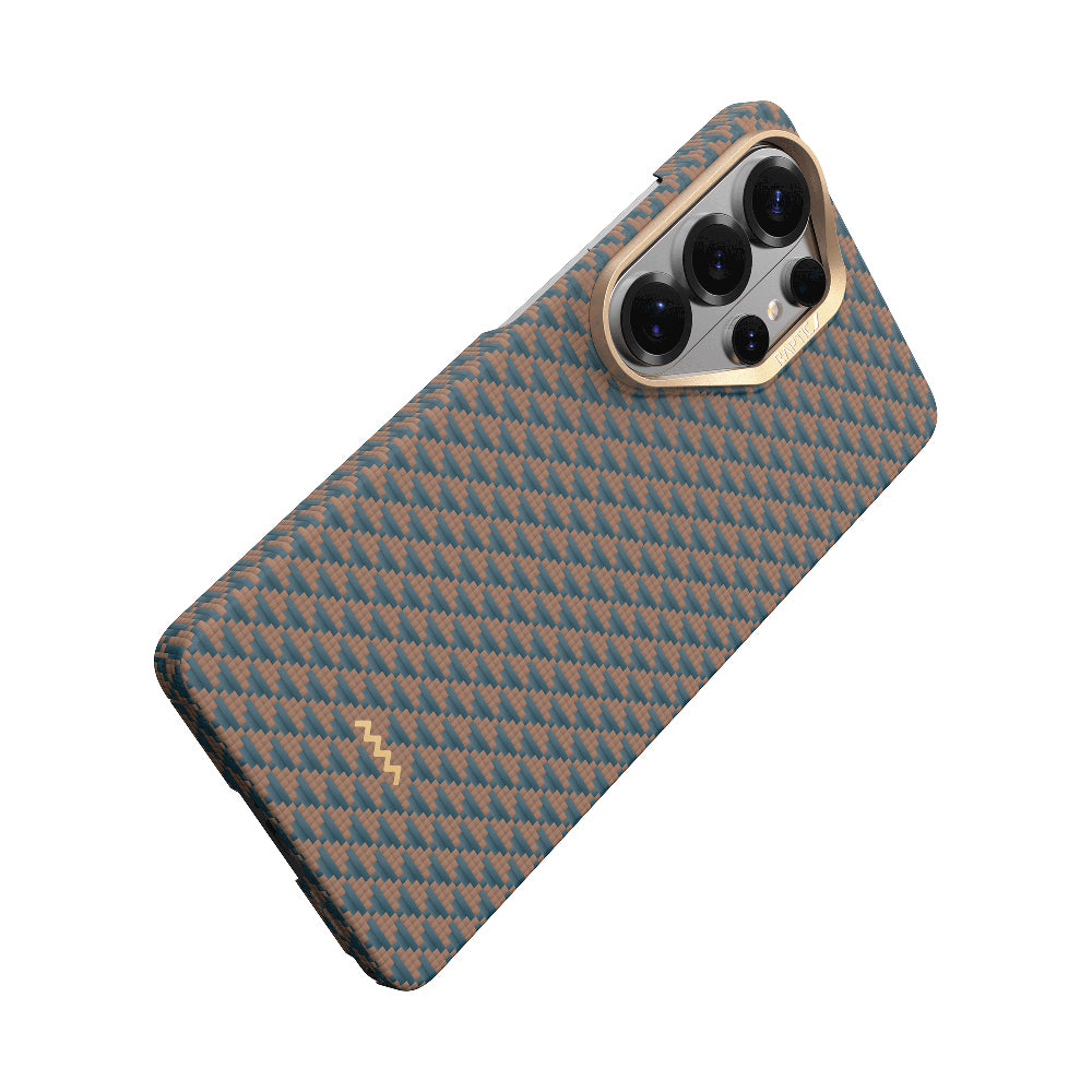 Galaxy S26 Ultra Kılıf M-safe Şarj Özellikli Raptic Aramid Skin Origin Serisi Karbon Kılıf