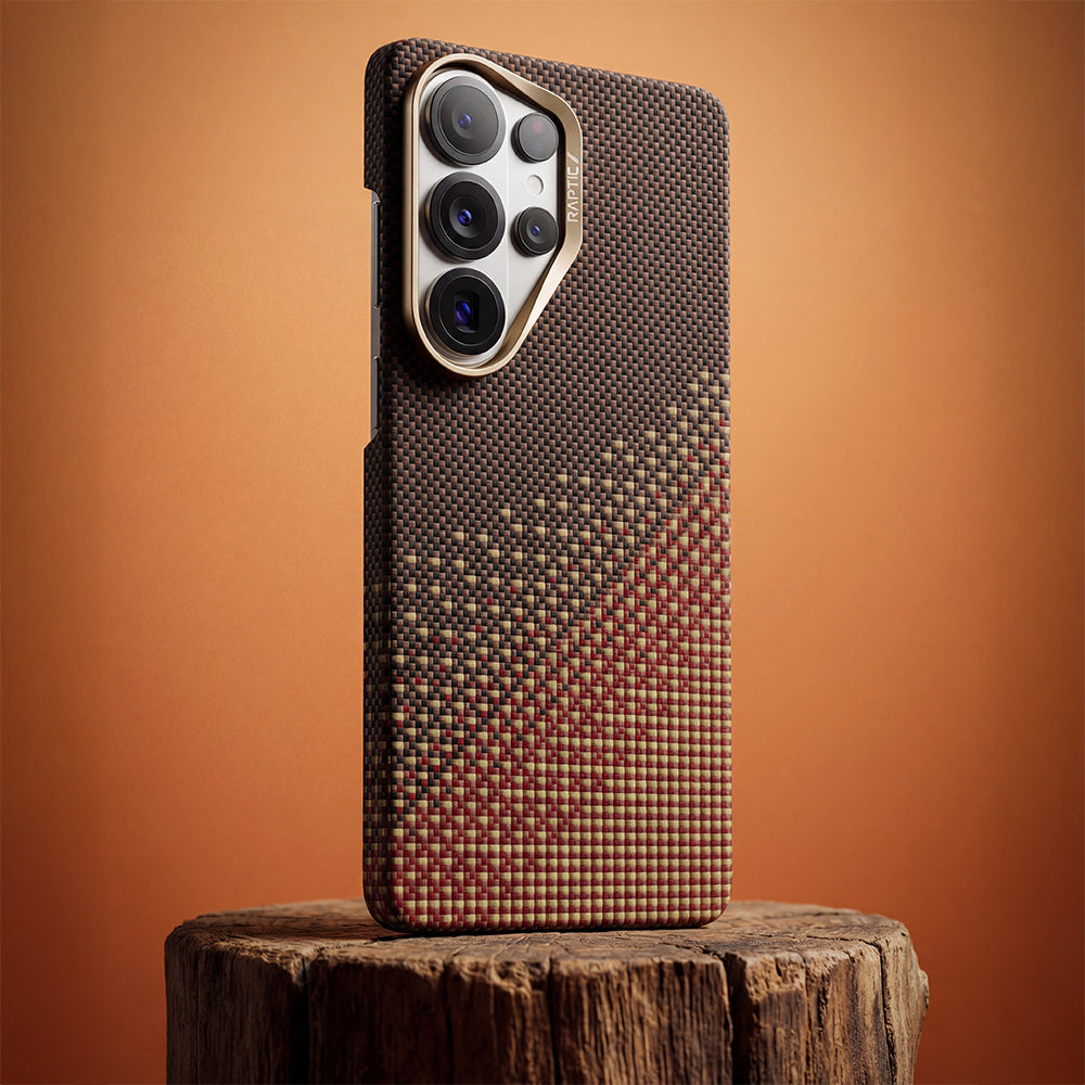 Galaxy S26 Ultra Kılıf M-safe Şarj Özellikli Raptic Aramid Skin Serisi Karbon Kılıf
