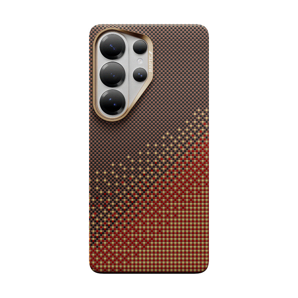 Galaxy S26 Ultra Kılıf M-safe Şarj Özellikli Raptic Aramid Skin Serisi Karbon Kılıf