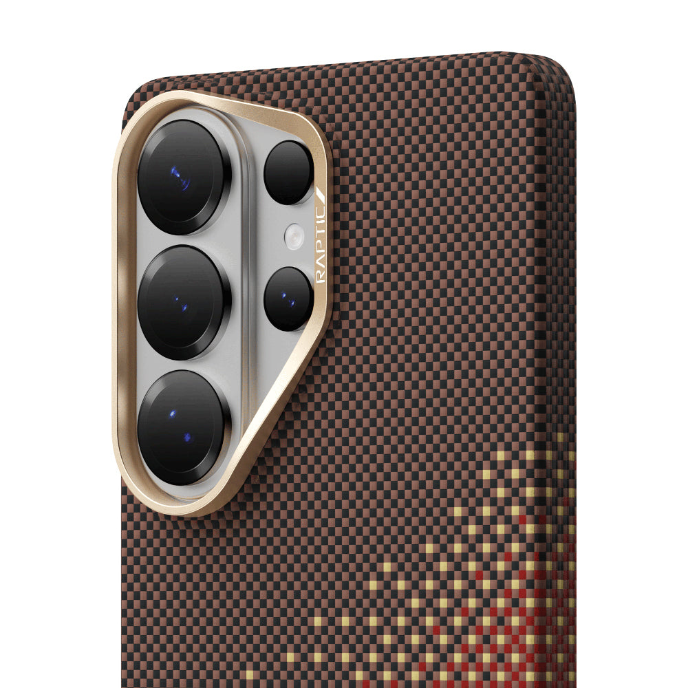Galaxy S26 Ultra Kılıf M-safe Şarj Özellikli Raptic Aramid Skin Serisi Karbon Kılıf
