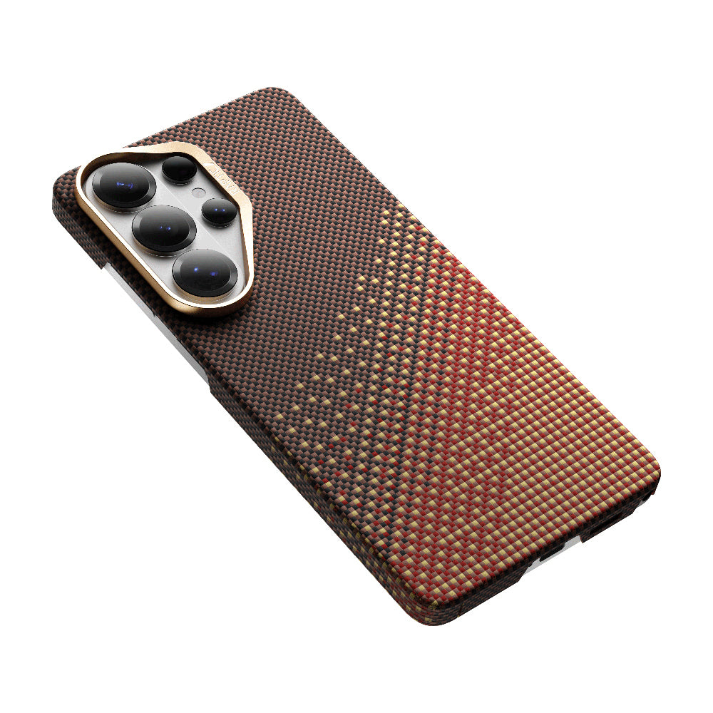 Galaxy S26 Ultra Kılıf M-safe Şarj Özellikli Raptic Aramid Skin Serisi Karbon Kılıf