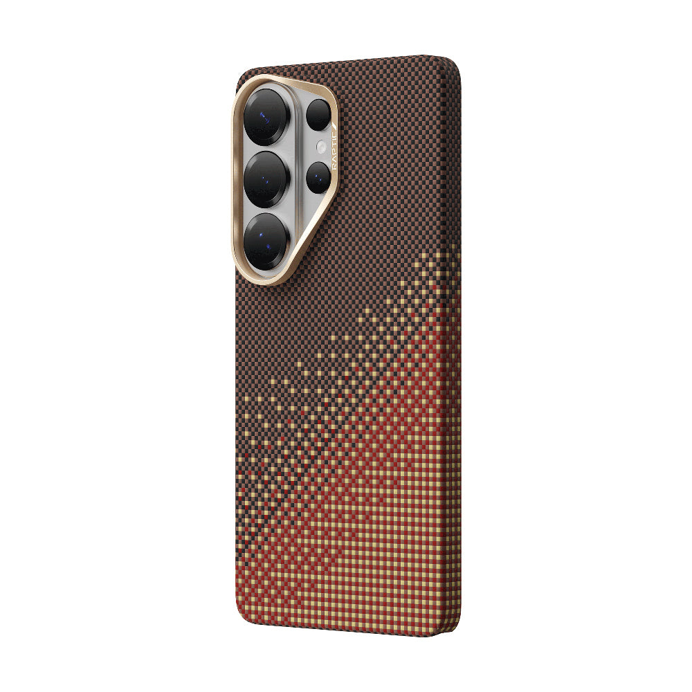 Galaxy S26 Ultra Kılıf M-safe Şarj Özellikli Raptic Aramid Skin Serisi Karbon Kılıf