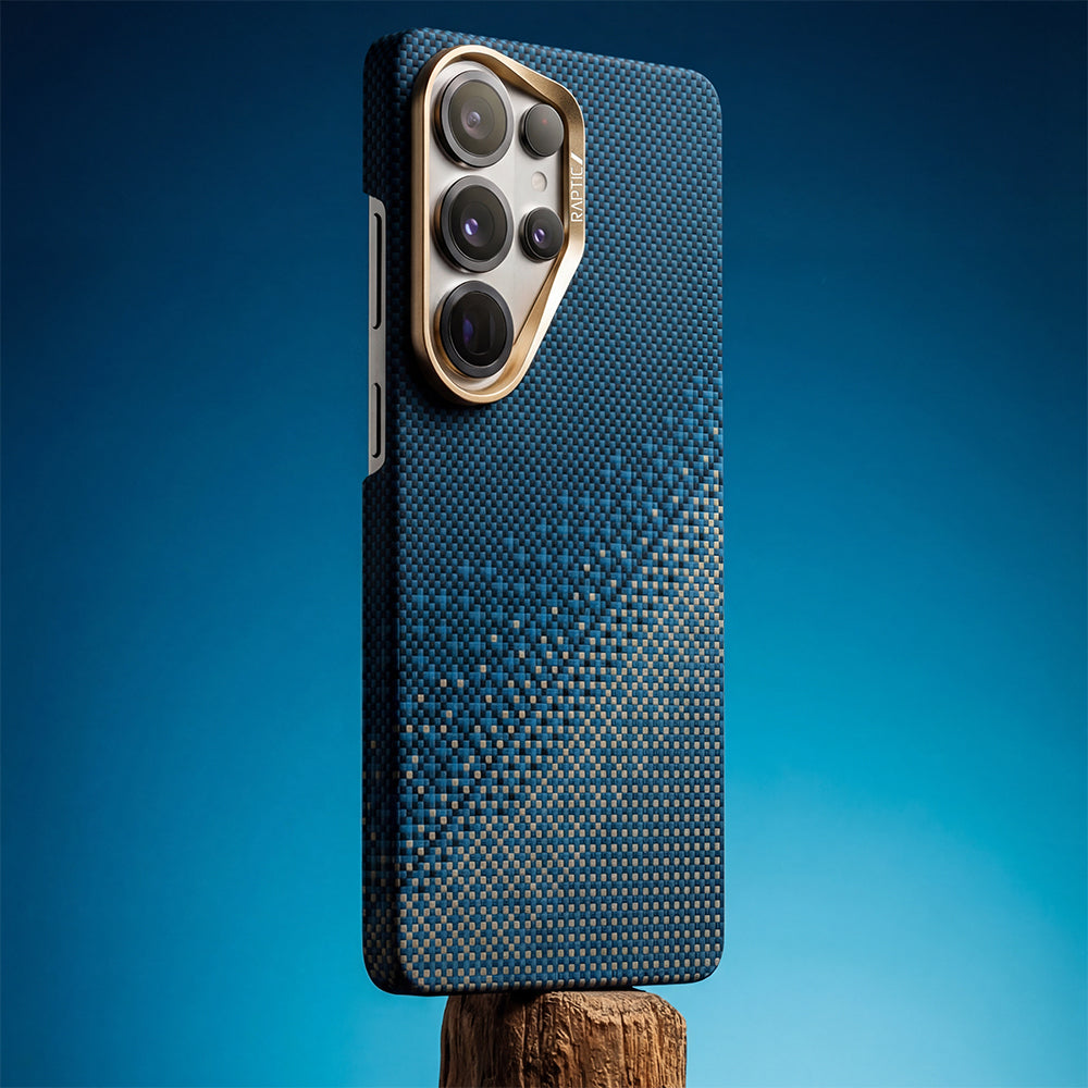 Galaxy S26 Ultra Kılıf M-safe Şarj Özellikli Raptic Aramid Skin Serisi Karbon Kılıf
