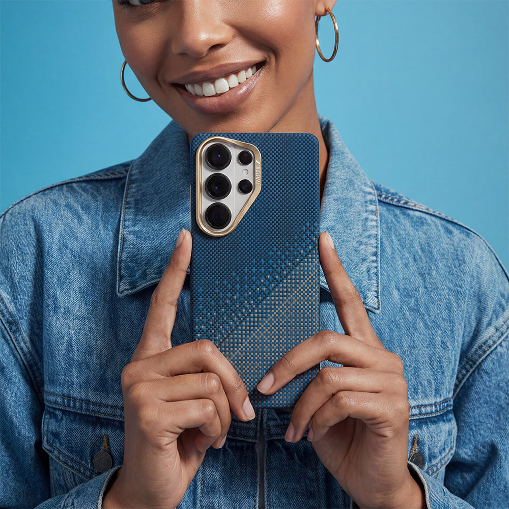 Galaxy S26 Ultra Kılıf M-safe Şarj Özellikli Raptic Aramid Skin Serisi Karbon Kılıf