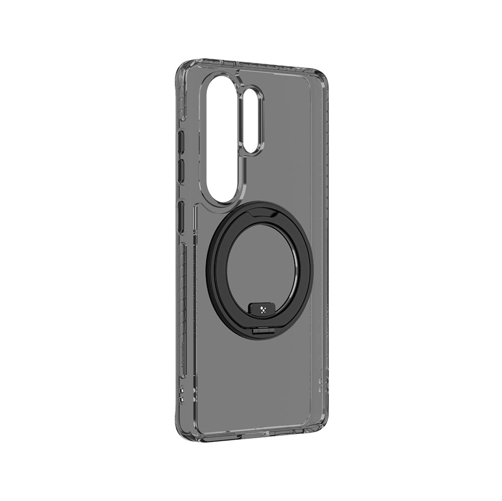 Galaxy S26 Ultra Kılıf M-safe Şarj Özellikli Şeffaf 360 Derece Standlı Amazingthing Titan MagSpin Serisi Kılıf