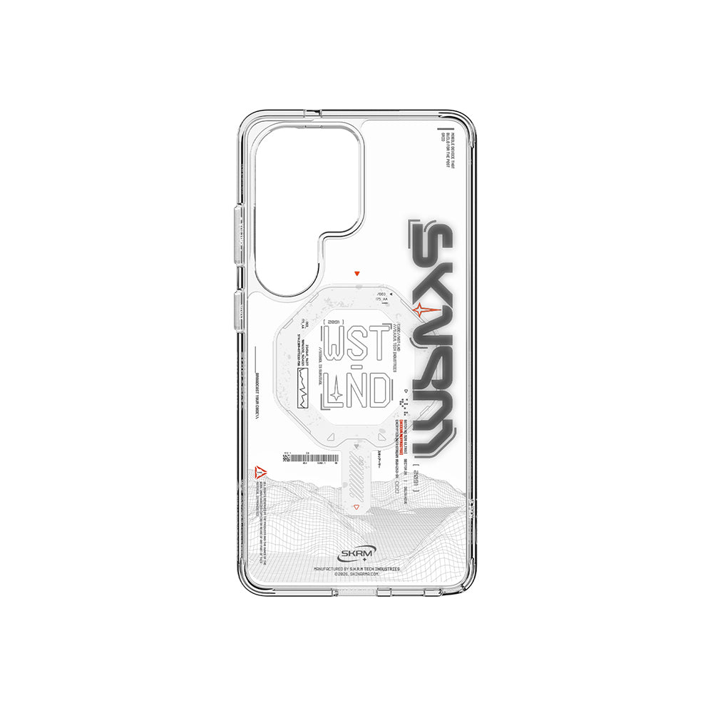 Galaxy S26 Ultra Kılıf M-safe Şarj Özellikli Yazı Desenli Airbag Tasarımlı Skinarma Sonix Kılıf