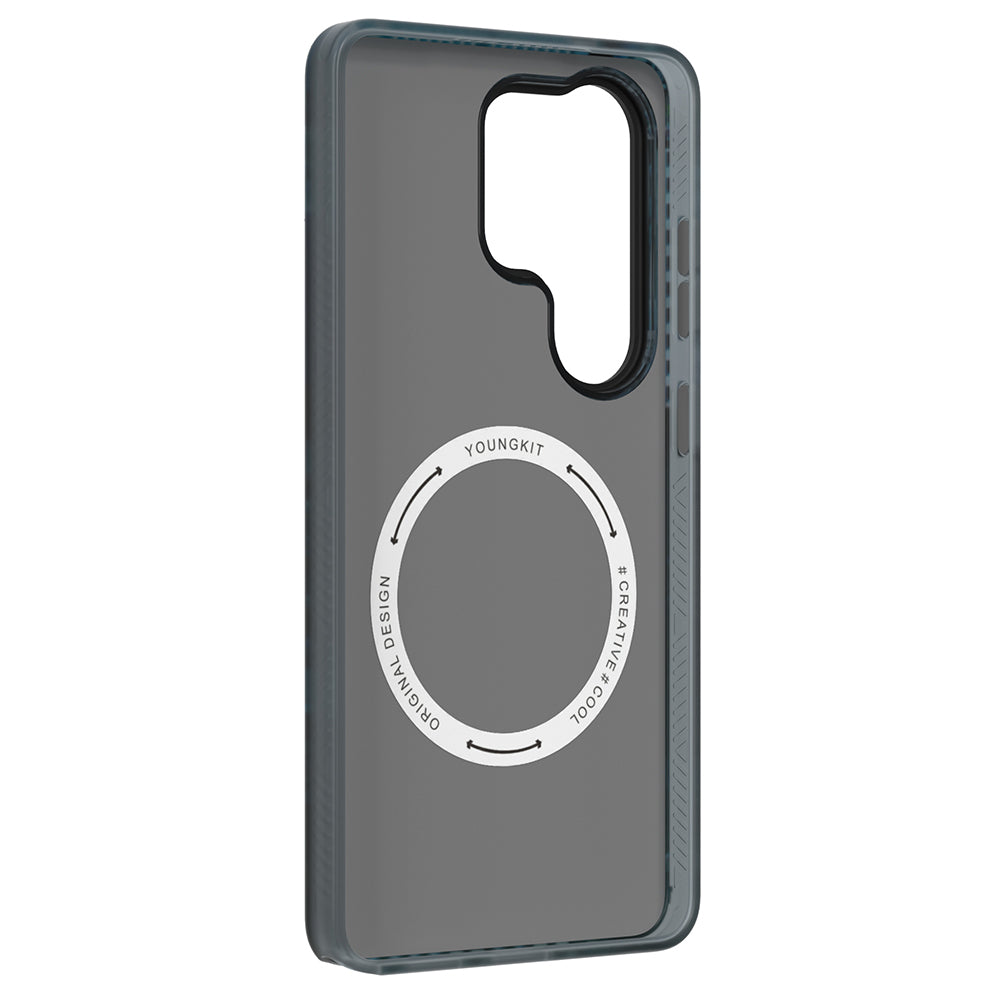 Galaxy S26 Ultra Kılıf M-safe Şarj Özellikli Youngkit 360 Derece Standlı Technology Serisi Kılıf