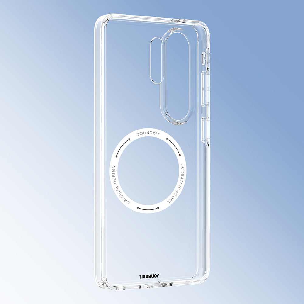 Galaxy S26 Ultra Kılıf M-safe Şarj Özellikli Youngkit Clear Serisi Kılıf