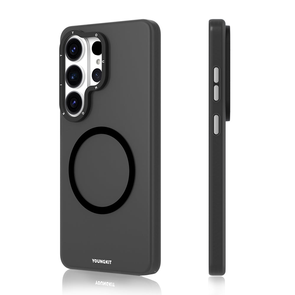 Galaxy S26 Ultra Kılıf M-safe Şarj Özellikli Youngkit Hidden Sand Serisi Kılıf