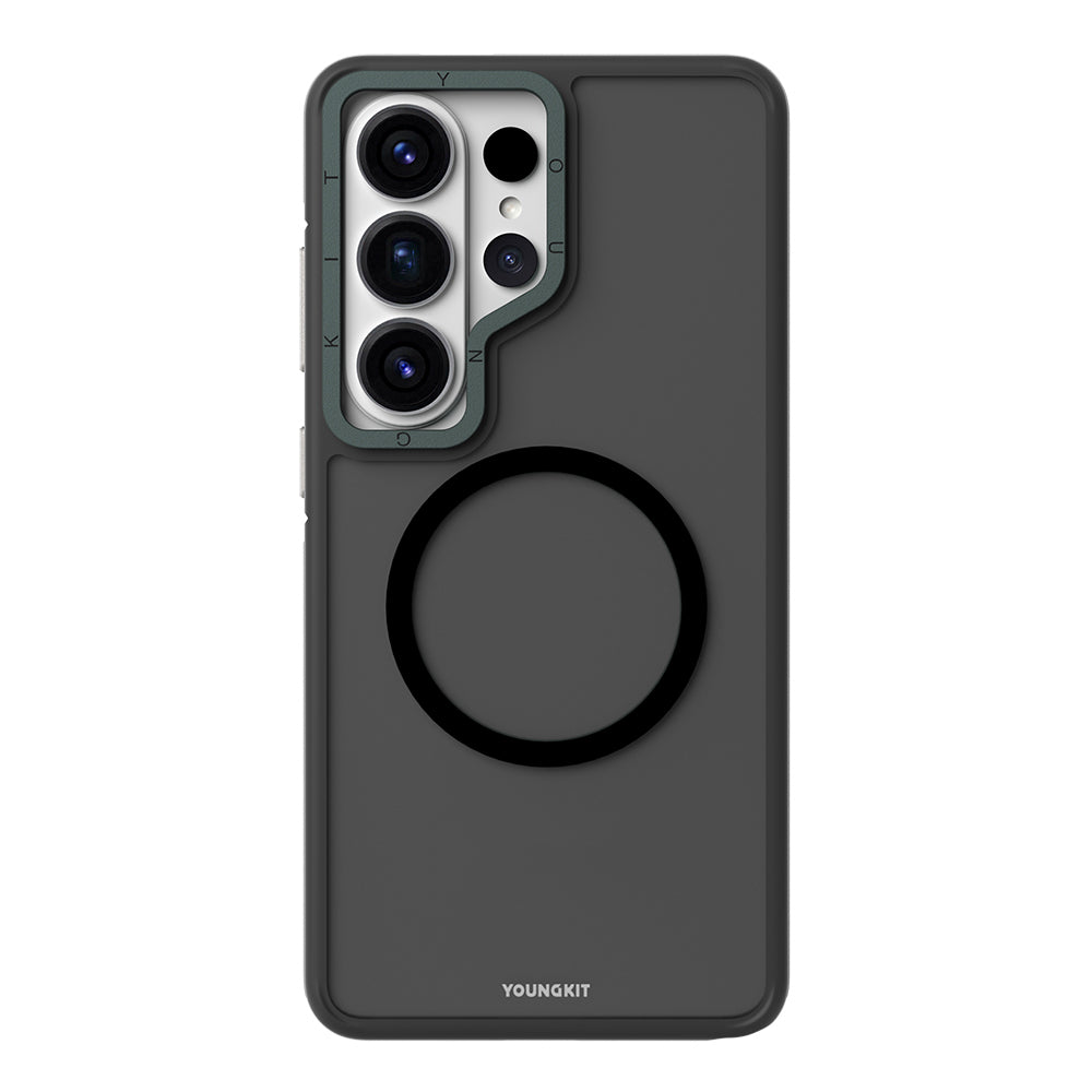 Galaxy S26 Ultra Kılıf M-safe Şarj Özellikli Youngkit Rock Sand Serisi Kılıf