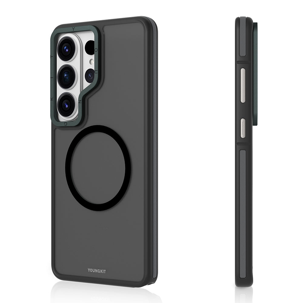 Galaxy S26 Ultra Kılıf M-safe Şarj Özellikli Youngkit Rock Sand Serisi Kılıf