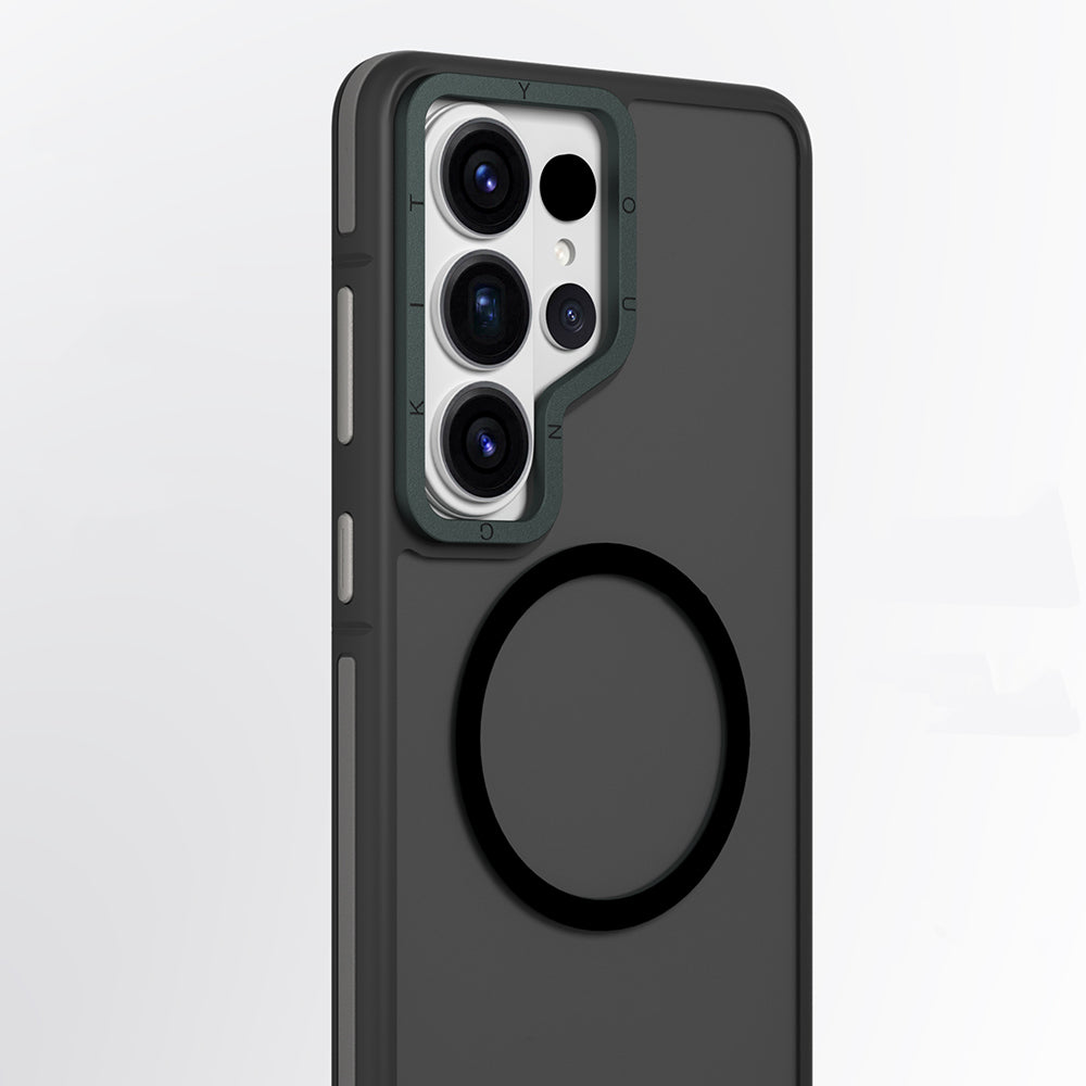 Galaxy S26 Ultra Kılıf M-safe Şarj Özellikli Youngkit Rock Sand Serisi Kılıf