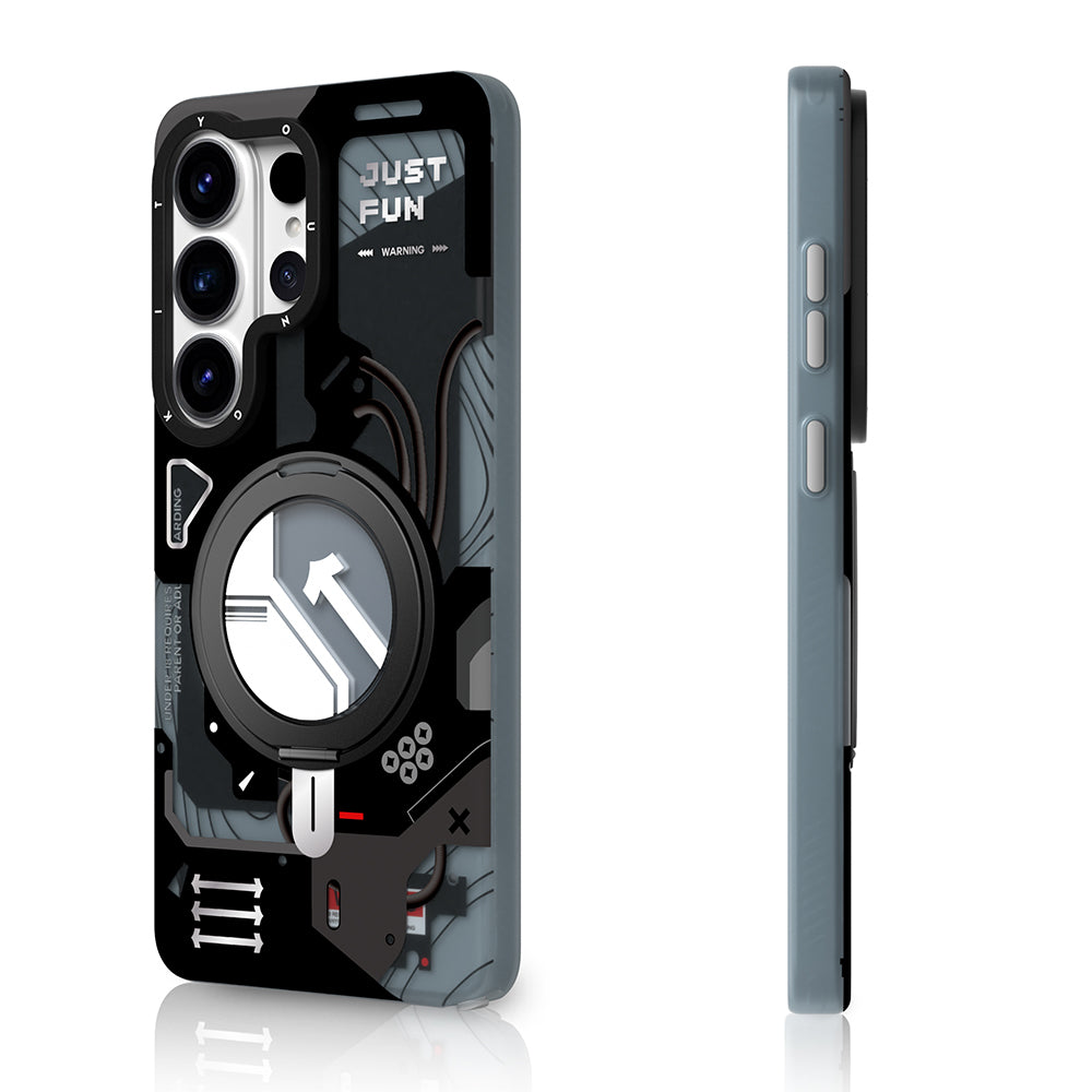Galaxy S26 Ultra Kılıf M-safe Şarj Özellikli Youngkit Starship Serisi Kılıf
