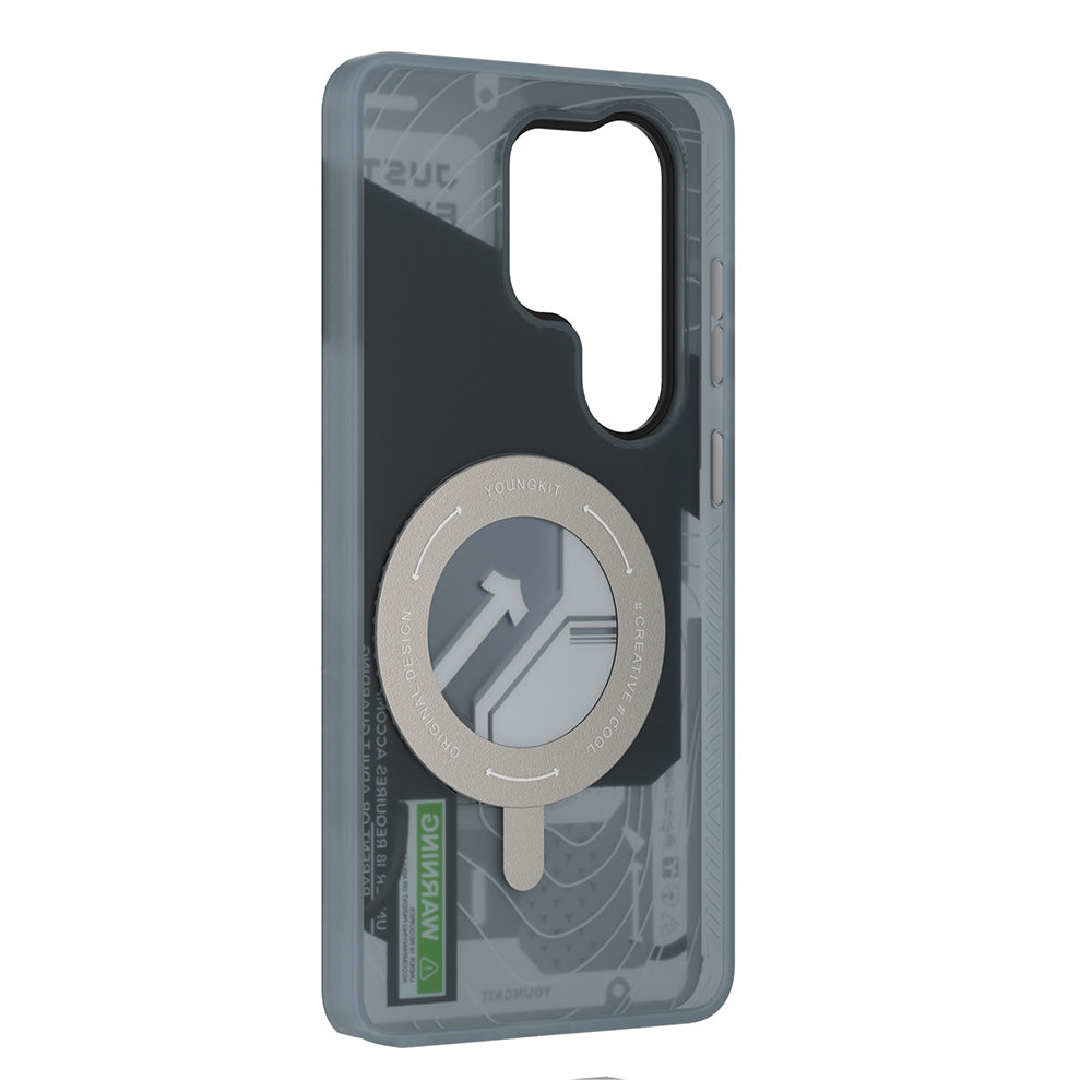 Galaxy S26 Ultra Kılıf M-safe Şarj Özellikli Youngkit Starship Serisi Kılıf