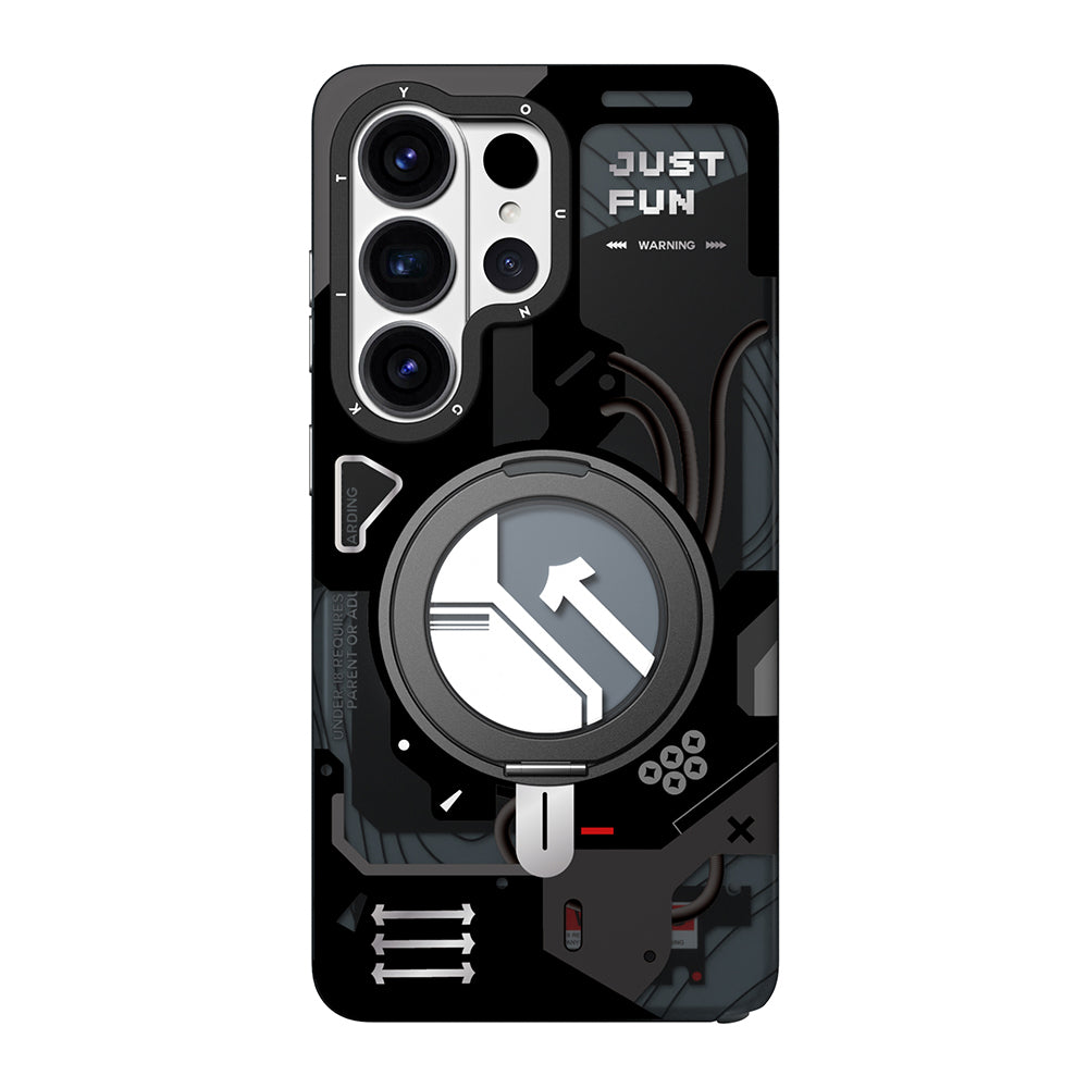 Galaxy S26 Ultra Kılıf M-safe Şarj Özellikli Youngkit Starship Serisi Kılıf
