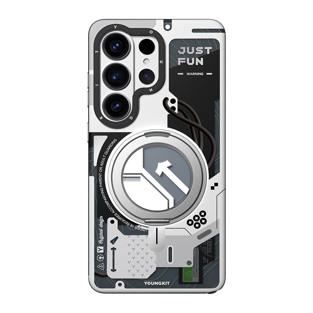 Galaxy S26 Ultra Kılıf M-safe Şarj Özellikli Youngkit Starship Serisi Kılıf