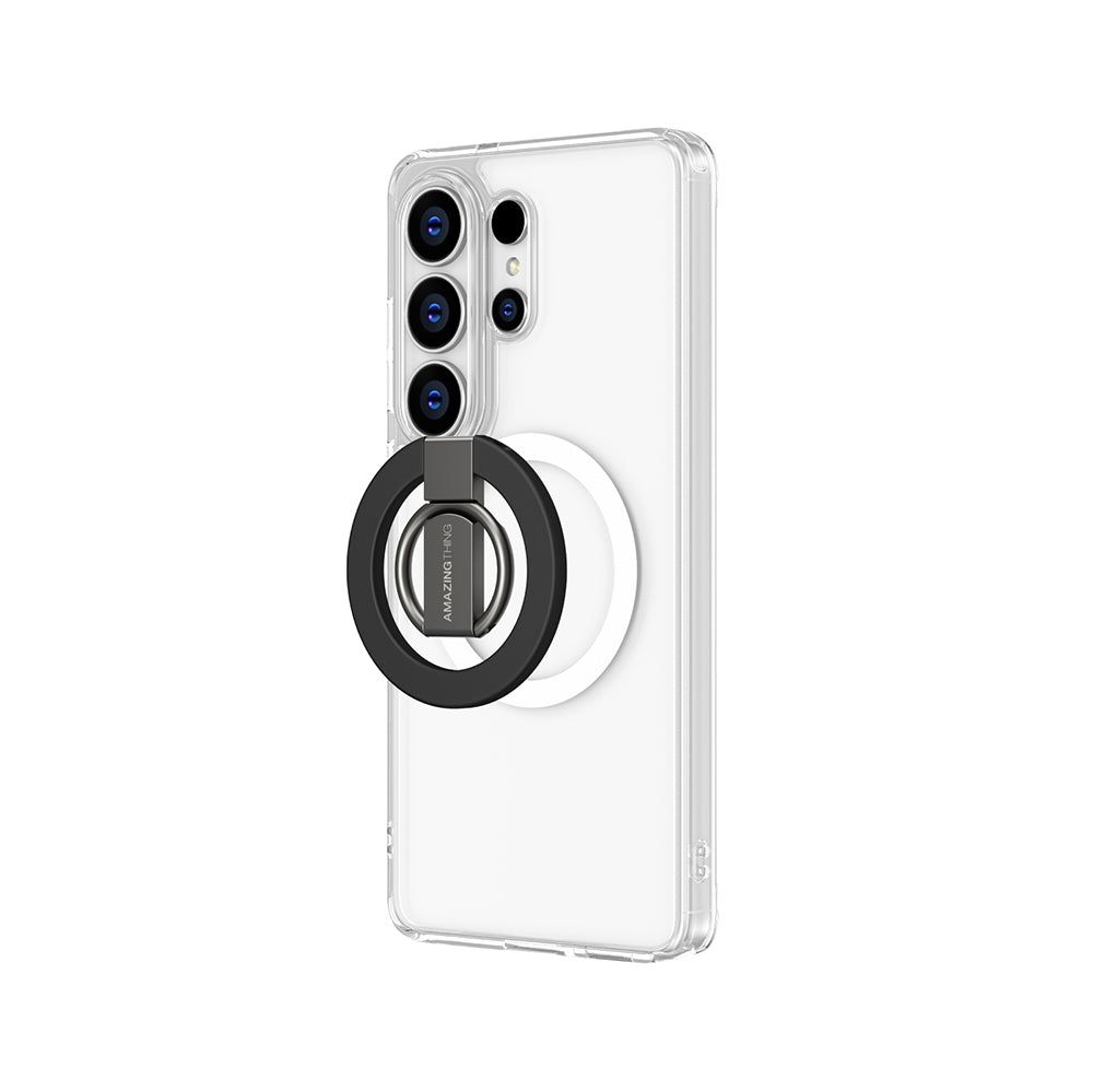 Galaxy S26 Ultra Kılıf M-safe Şarj Özellikli Yüzük Standlı Amazingthing Minimal Grip Serisi Kılıf