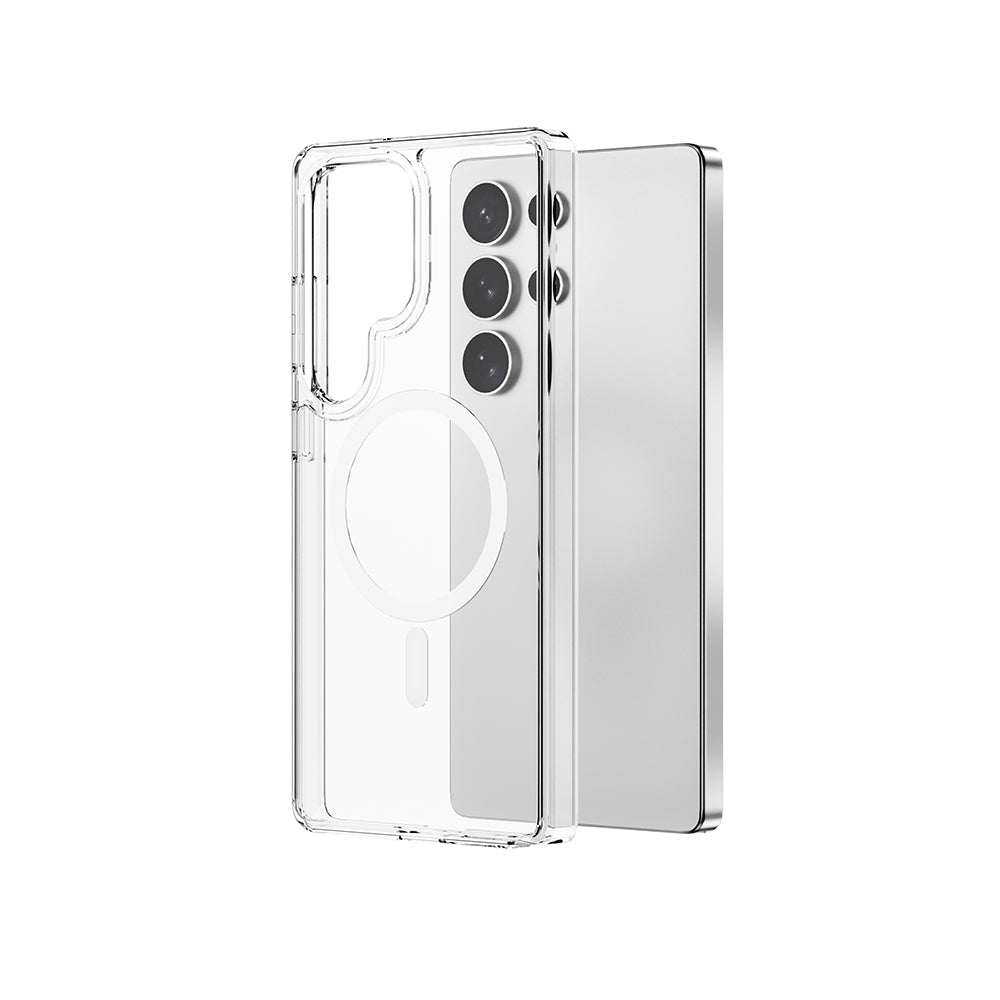 Galaxy S26 Ultra Kılıf Wiwu MCC-101 iShield Pro Serisi M-safe Şarj Özellikli Crystal Sert PC Kılıf