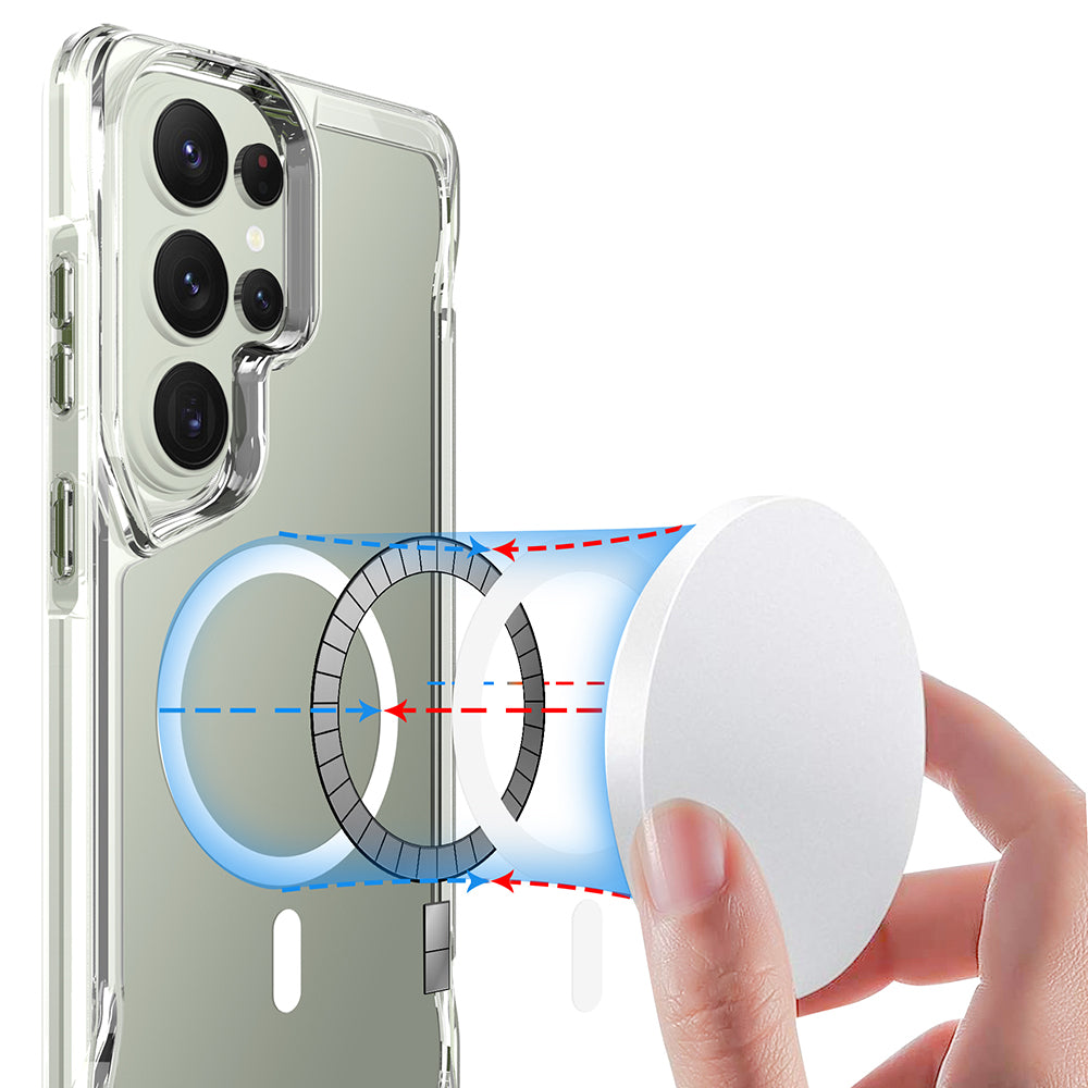 Galaxy S26 Ultra Kılıf Zore M-safe Şarj Özellikli T-Max M-safe Kılıf