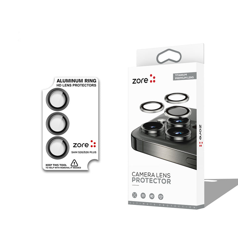 Galaxy S26 Zore CL-12 Premium Safir Parmak İzi Bırakmayan Anti-Reflective Kamera Lens Koruyucu
