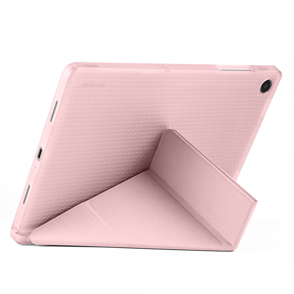 Galaxy Tab A11 Plus Kılıf Zore Tri Folding Kalem Bölmeli Standlı Kılıf