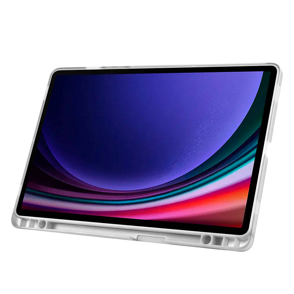 Galaxy Tab S10 FE Kılıf Zore Tri Folding Kalem Bölmeli Standlı Kılıf