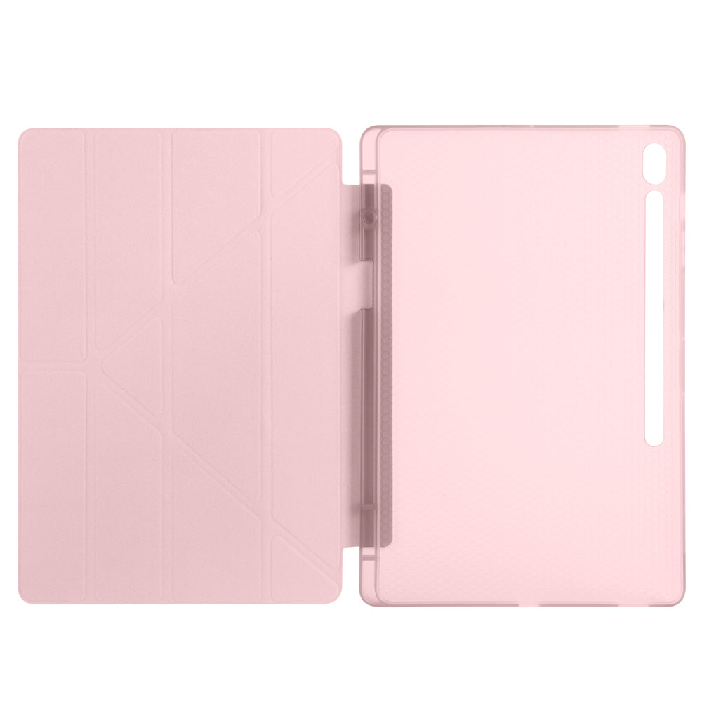 Galaxy Tab S10 FE Plus Kılıf Zore Tri Folding Kalem Bölmeli Standlı Kılıf