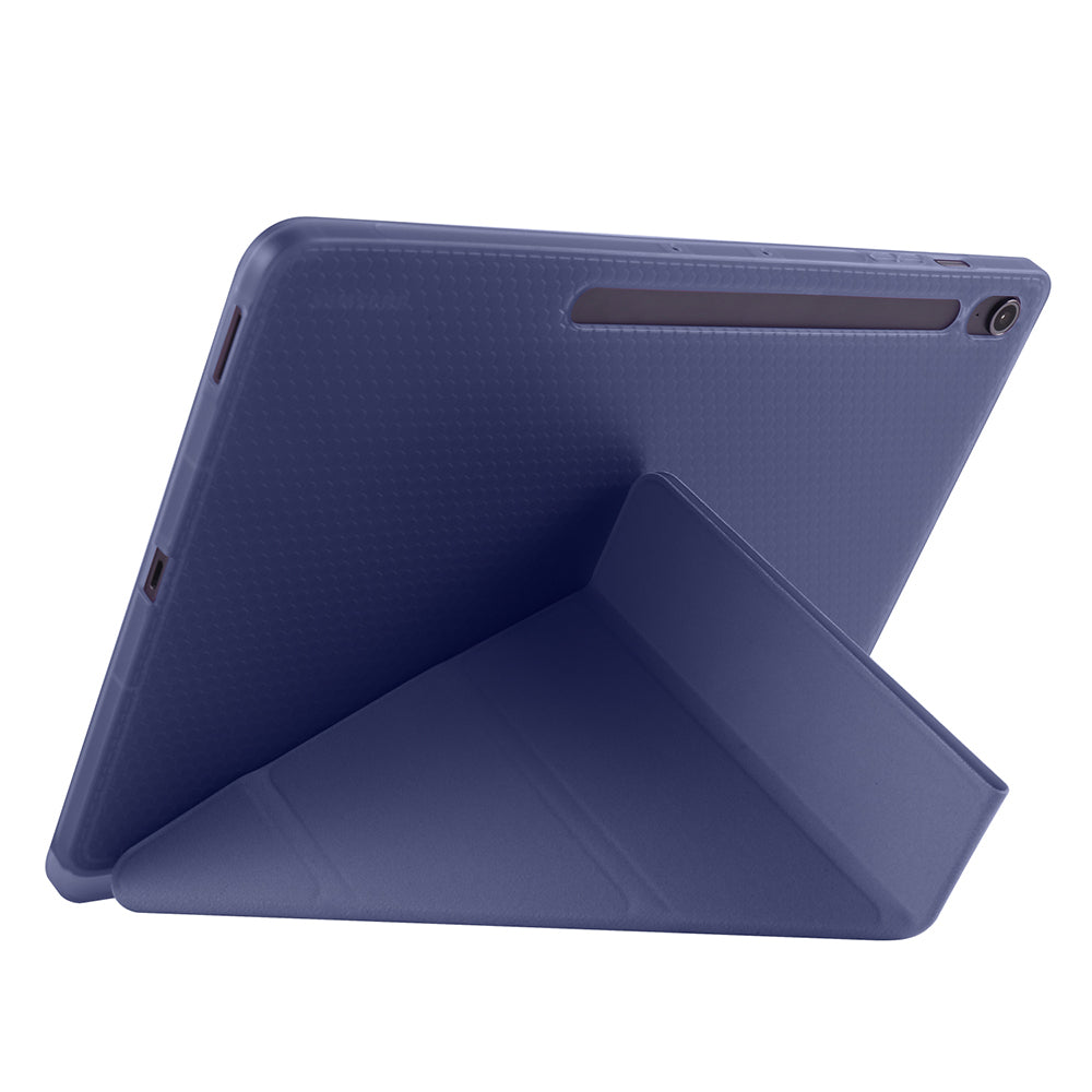 Galaxy Tab S10 FE Plus Kılıf Zore Tri Folding Kalem Bölmeli Standlı Kılıf