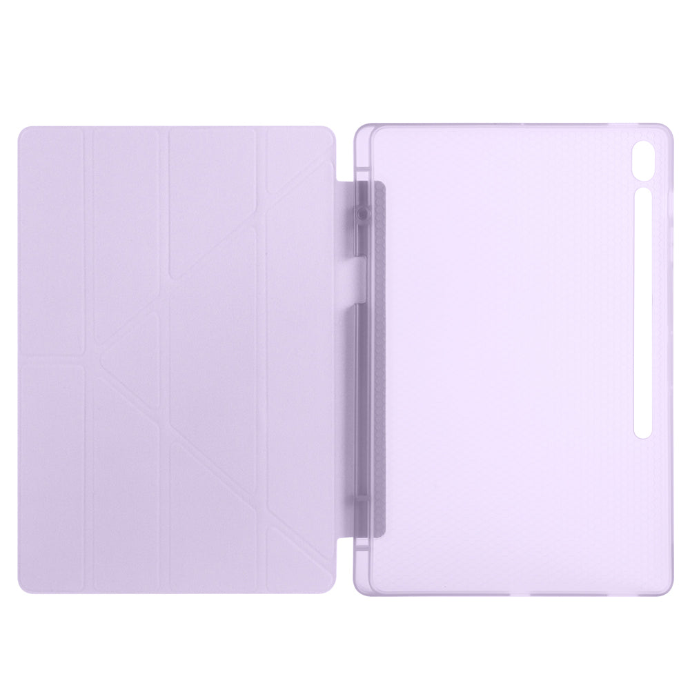 Galaxy Tab S10 FE Plus Kılıf Zore Tri Folding Kalem Bölmeli Standlı Kılıf