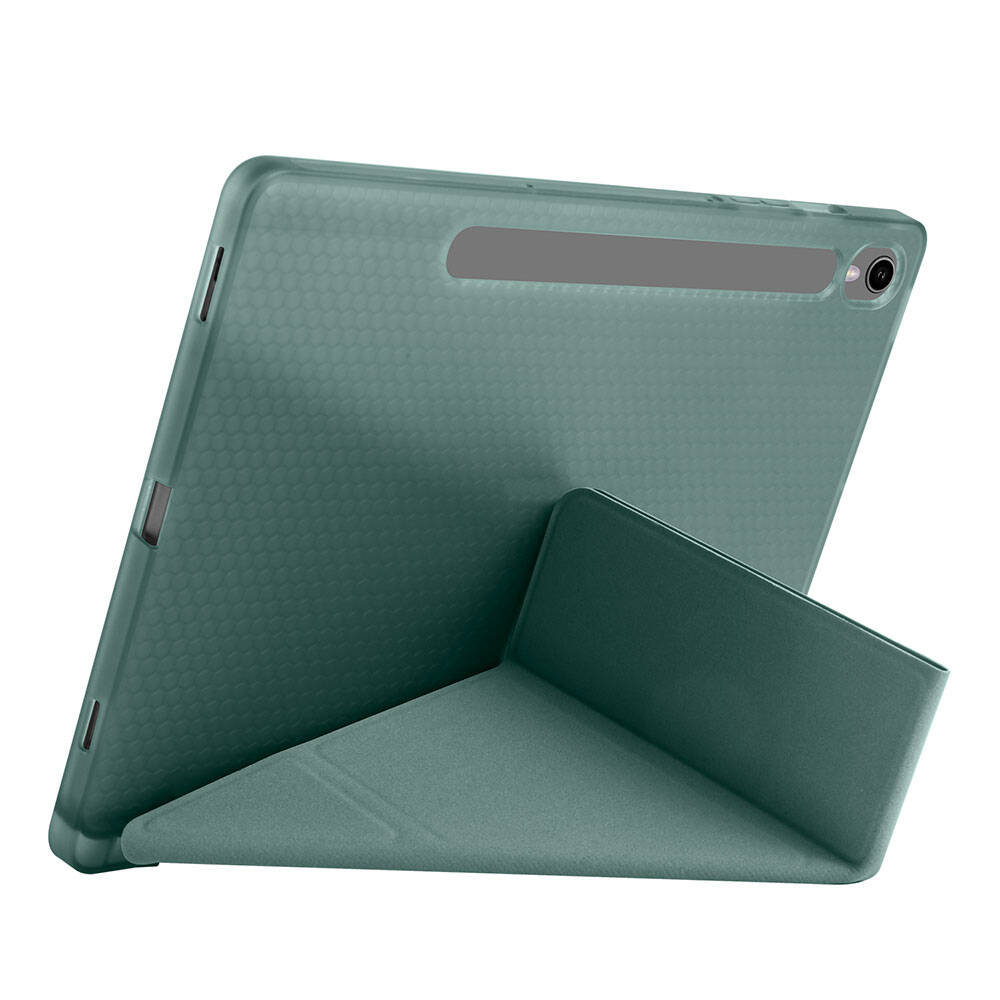 Galaxy Tab S10 Lite Kılıf Zore Tri Folding Kalem Bölmeli Standlı Kılıf
