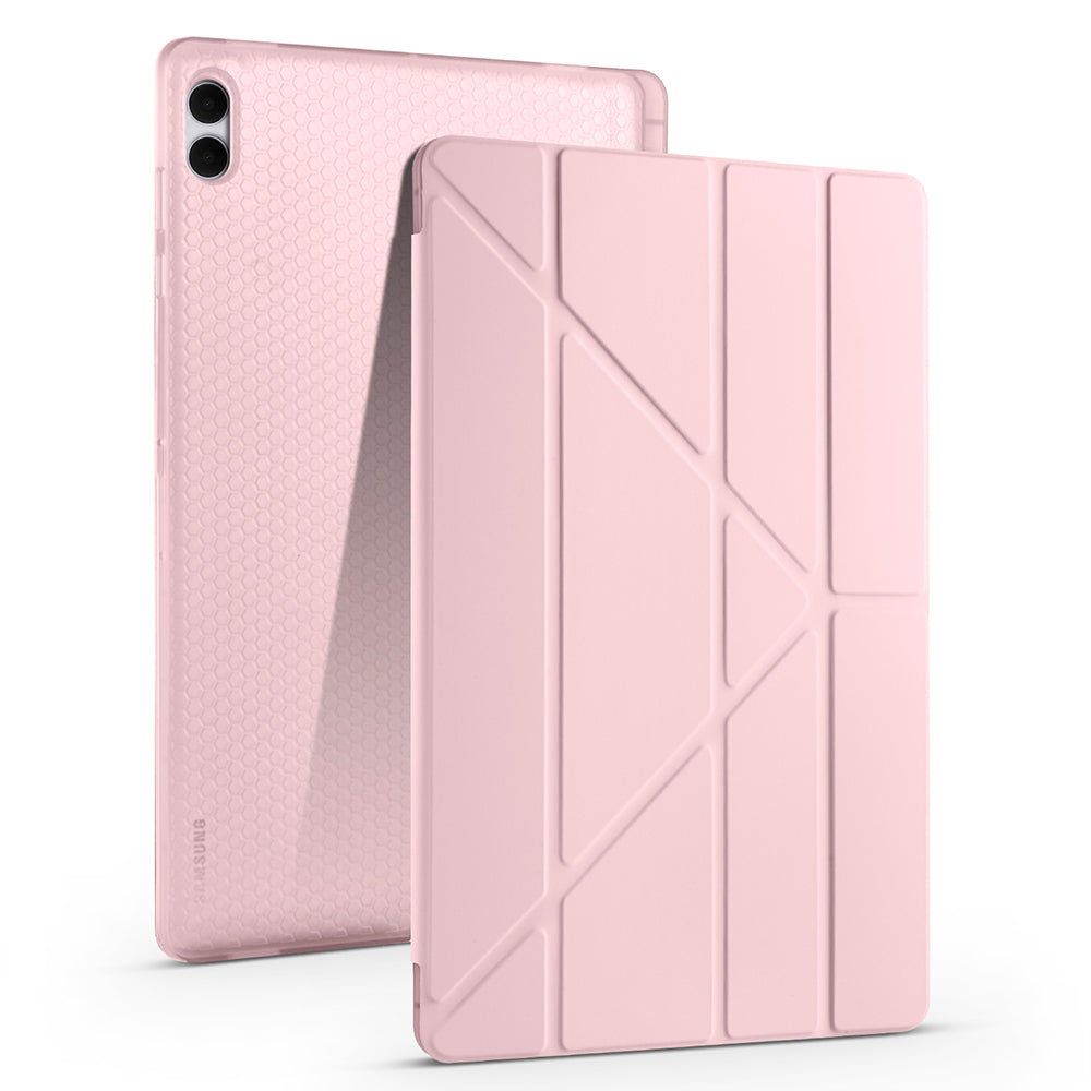 Galaxy Tab S11 Ultra Kılıf Zore Tri Folding Kalem Bölmeli Standlı Kılıf