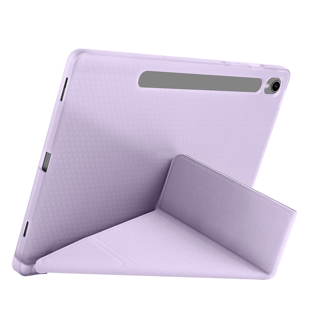 Galaxy Tab S9 Kılıf Zore Tri Folding Kalem Bölmeli Standlı Kılıf