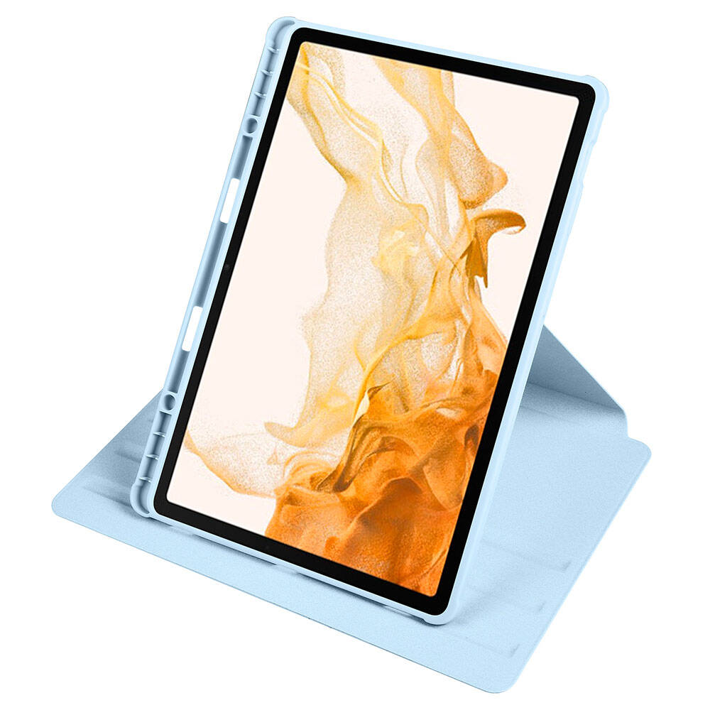 Galaxy Tab S9 Plus Kılıf Zore Termik Kalem Bölmeli Dönebilen Standlı Kılıf