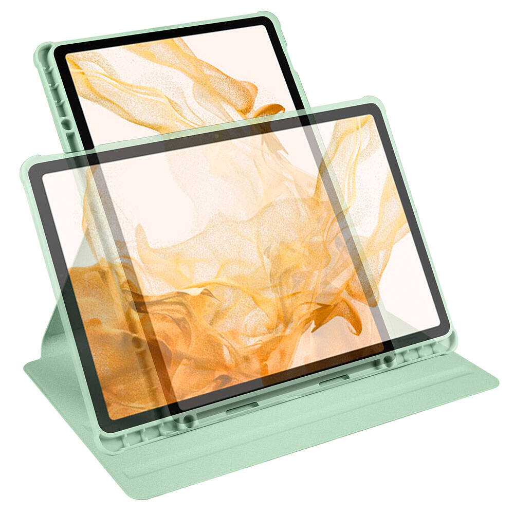 Galaxy Tab S9 Plus Kılıf Zore Termik Kalem Bölmeli Dönebilen Standlı Kılıf