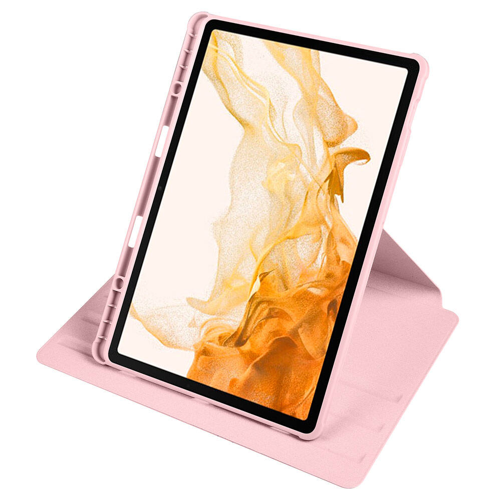 Galaxy Tab S9 Plus Kılıf Zore Termik Kalem Bölmeli Dönebilen Standlı Kılıf